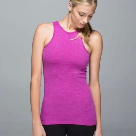 🍋Lululemon Women's Purple Racerback Ribbed Tank Top (PTP 13”) EUC - Picture 1 of 5